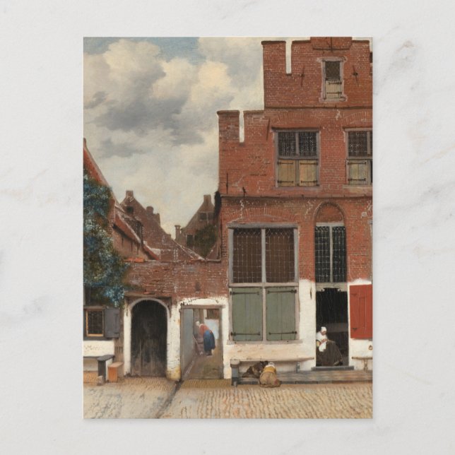 The Little Street by Johannes Vermeer Postcard (Front)