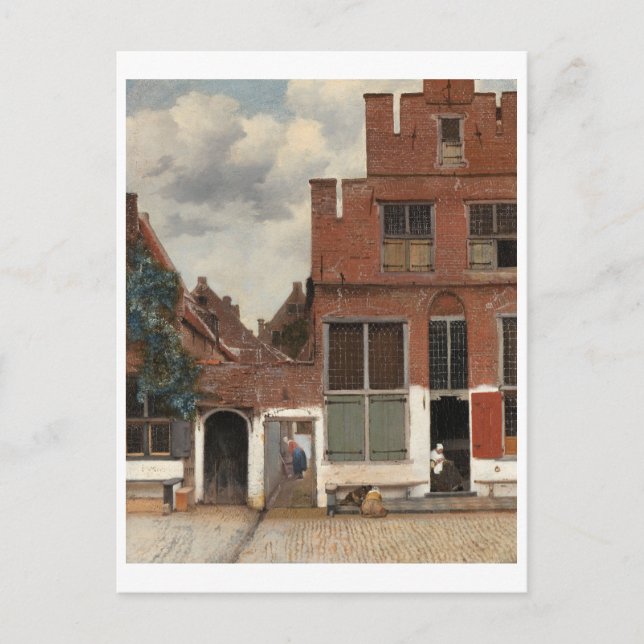 The Little Street by Johannes Vermeer Postcard (Front)