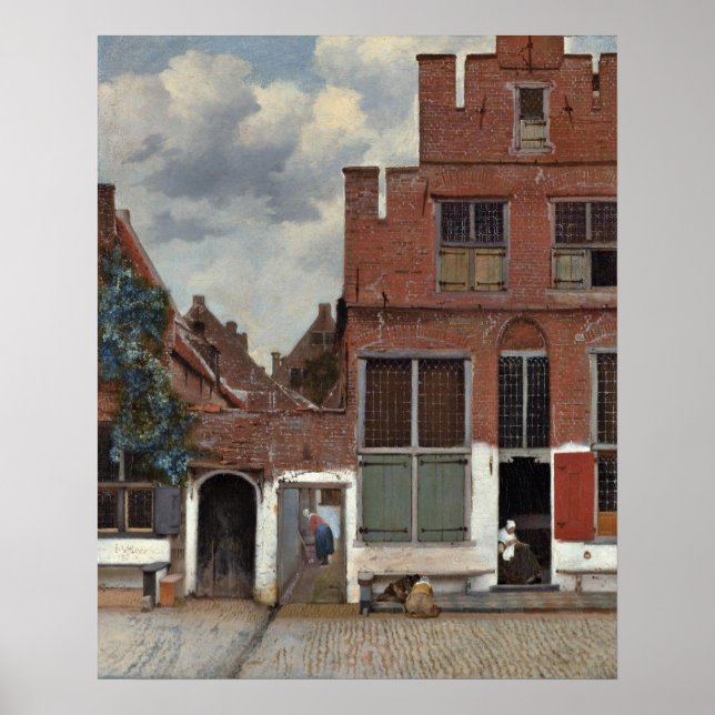 The little street by Johannes Vermeer Poster (Front)