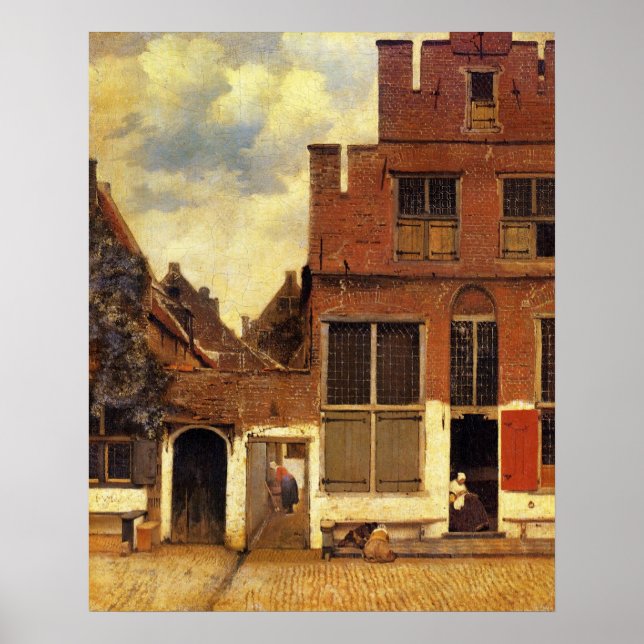 The little street by Johannes Vermeer Poster (Front)