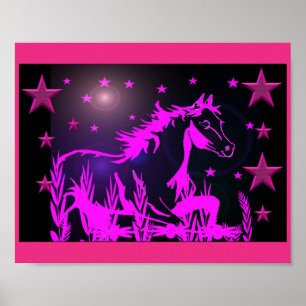 The little sweet pony,pink poster