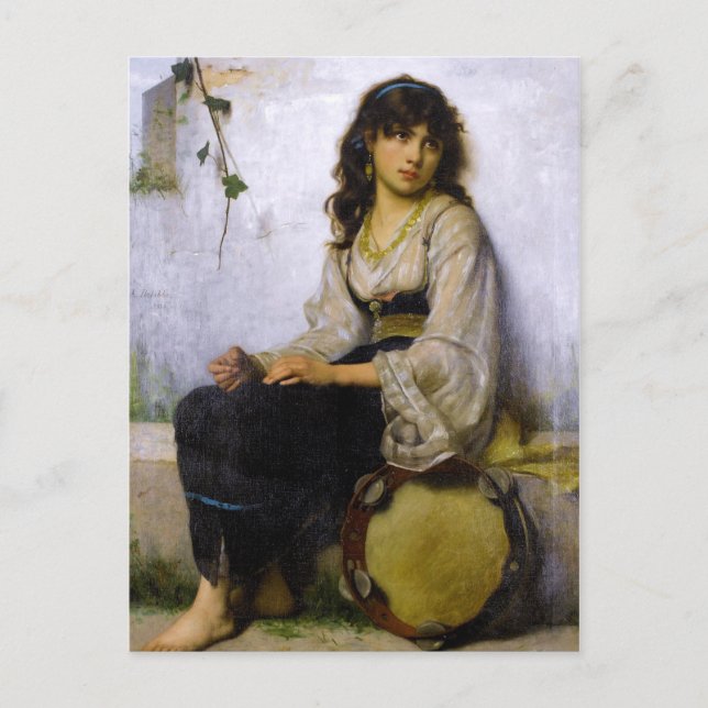 The Little Tambourine Girl ~ Postcard (Front)