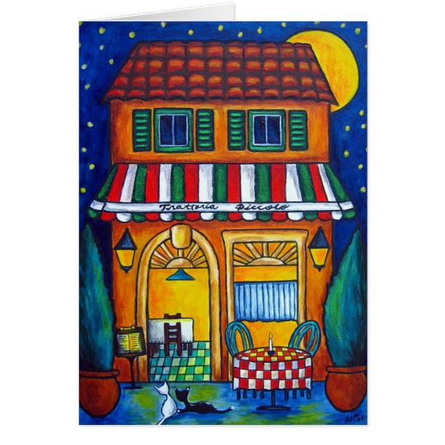 The Little Trattoria Greeting/Note Card (Front)
