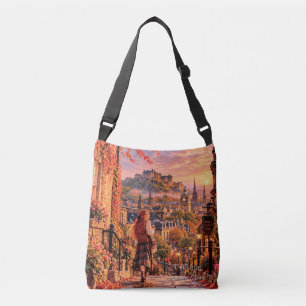 The Little Travel Girl Edinburgh Castle Crossbody Bag