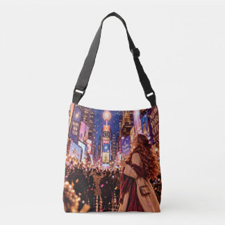 The Little Travel Girl New York City New Year Crossbody Bag