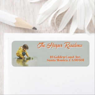 The Little Voyager custom Return Address Label