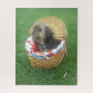 THE LITTLE YORKIE IN A BASKET JIGSAW PUZZLE
