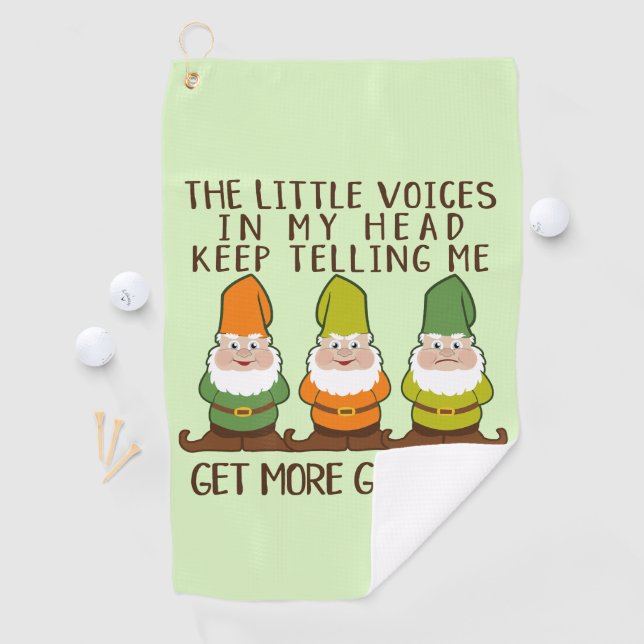 The Littles Voices Get More Gnomes Golf Towel (InSitu)