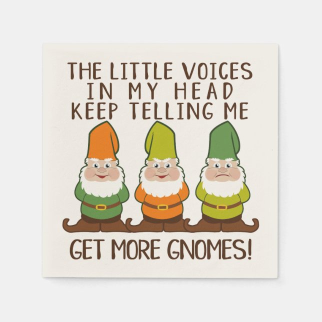 The Littles Voices Get More Gnomes Napkin (Front)
