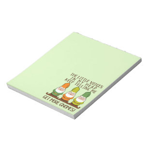 The Littles Voices Get More Gnomes Notepad