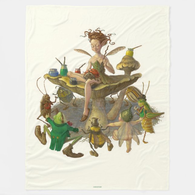“The Littlest Artist” 60 x 80" Fleece Blanket (Front)