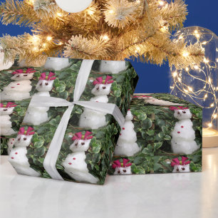 The Littlest Snowman (Snowlady) Wrapping Paper