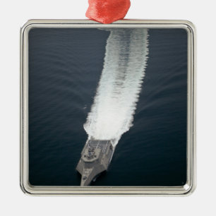 The littoral combat ship Independence 2 Metal Ornament