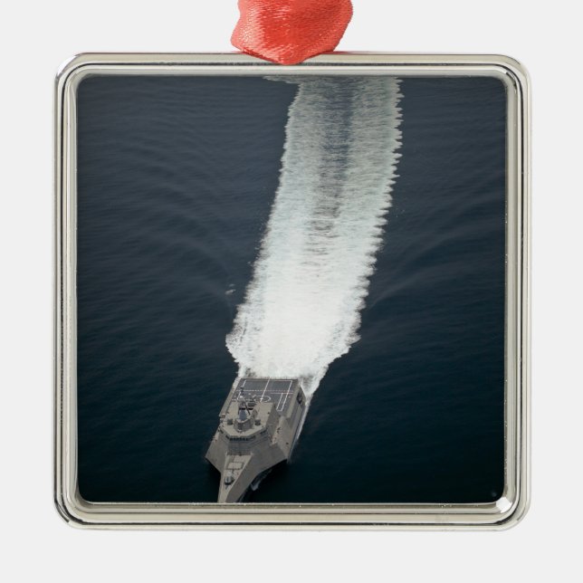 The littoral combat ship Independence 2 Metal Ornament (Front)