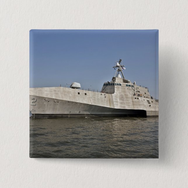 The littoral combat ship Independence underway 15 Cm Square Badge (Front)