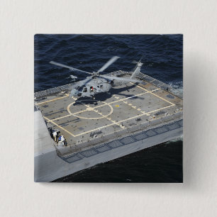 The littoral combat ship USS Freedom 15 Cm Square Badge