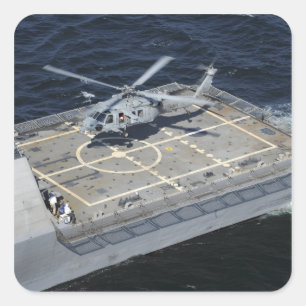 The littoral combat ship USS Freedom Square Sticker