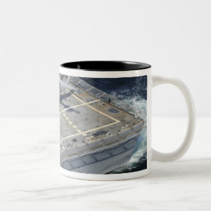 The littoral combat ship USS Freedom Two-Tone Coffee Mug