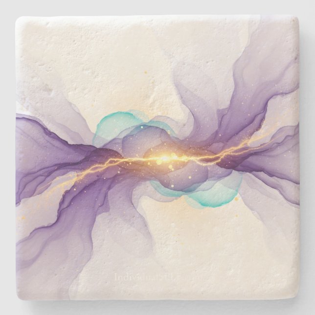 The Living Blueprint Stone Coaster (Front)