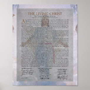 "The Living Christ" Painting Series Document Poster