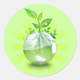 The Living Earth Classic Round Sticker