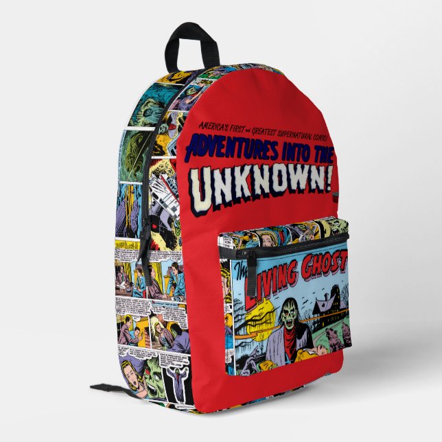The Living Ghost Horror Comic Backpack  (Back Corner Left)