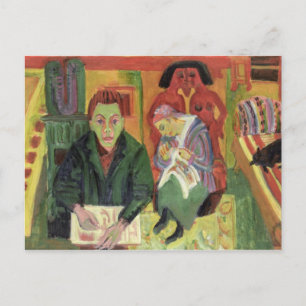 The Living Room, 1920 Postcard