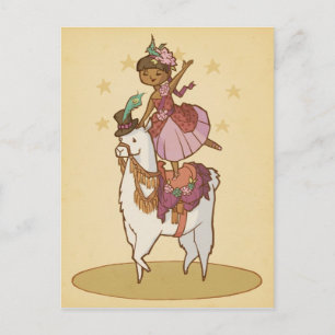 The Llama Circus Postcard