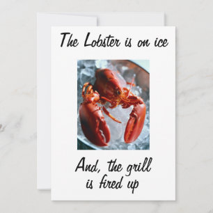 THE LOBSTER IS ON ICE INVITATION