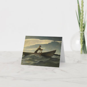The Lobsterman, The Doryman by N. C. Wyeth Thank You Card