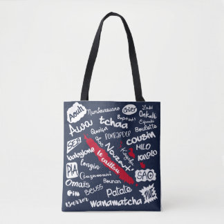 The local Caillou humor, New Caledonia Tote Bag