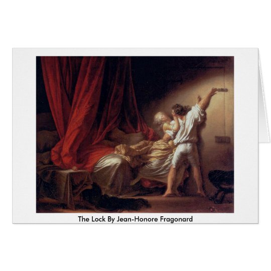 The Lock By Jean-Honore Fragonard Card