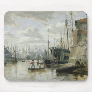 The Log Cabin at Hamburg Harbour, 1848 Mouse Pad
