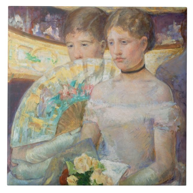 The Loge, 1882 (oil on canvas) Ceramic Tile (Front)