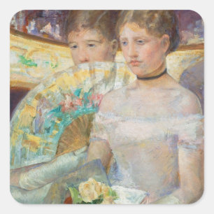 The Loge, 1882 (oil on canvas) Square Sticker