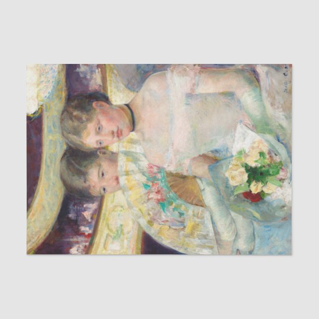 The Loge by Mary Cassatt Tissue Paper (Front)