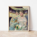 The Loge | Mary Cassatt Poster<br><div class="desc">The Loge (1882) by American impressionist artist Mary Cassatt. Original fine art piece is an oil painting on canvas depicting two elegant young women at the theatre. 

Use the design tools to add custom text or personalise the image.</div>