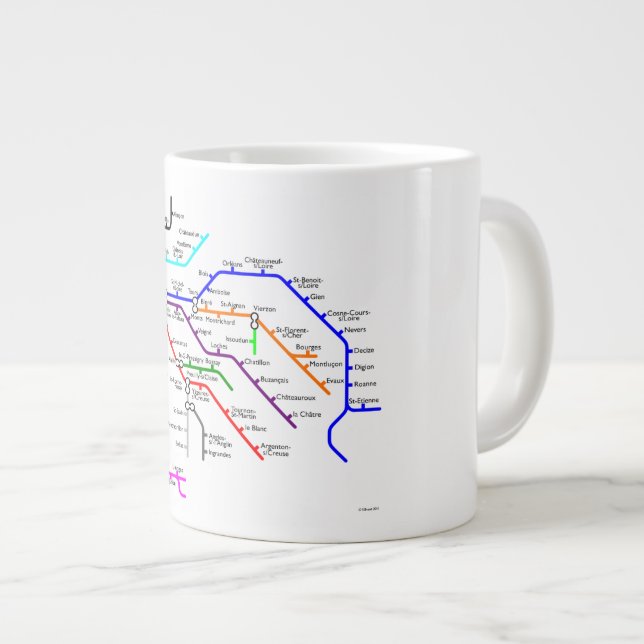 The Loire River system coffee mug (Front Right)