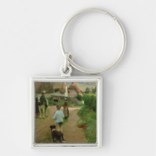 The Loiterers, 1888 (oil on canvas) Key Ring