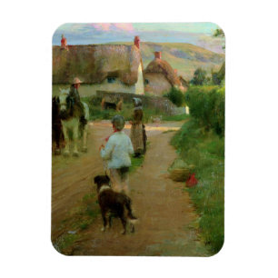 The Loiterers, 1888 (oil on canvas) Magnet
