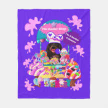 The Lollipop & Cady Shop Fleece Throw