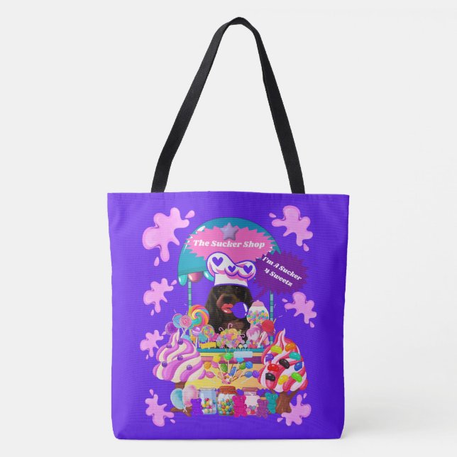 The Lollipop & Candy Shop Tote Bag (Front)