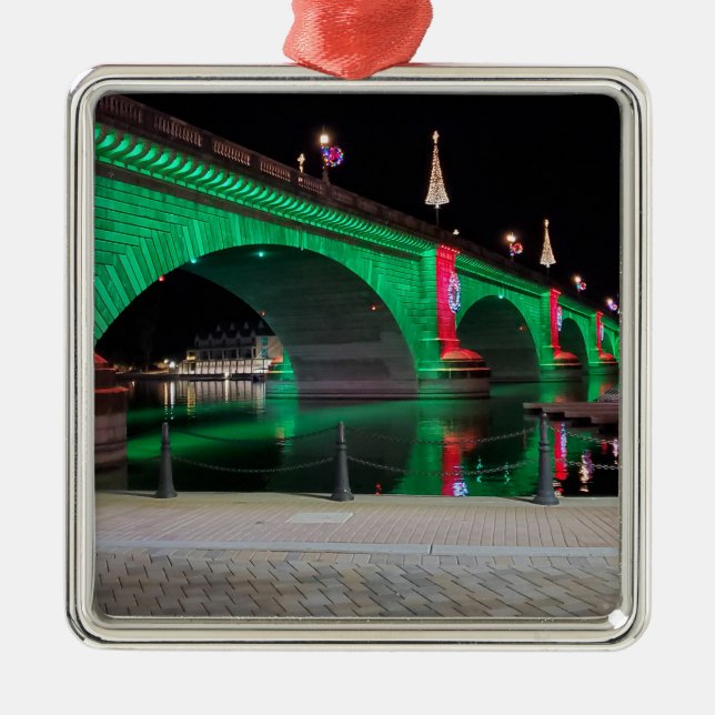 The London Bridge, Lake Havasu, Az. Metal Ornament (Front)