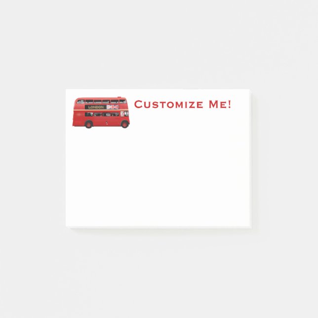 The London Bus Post-it Notes (Front)
