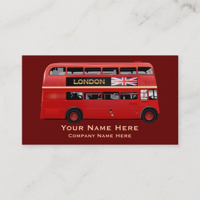 The London Red Bus Business Card (Front)