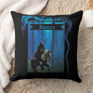 The Lone Knight: A Journey Through the Mist Cushion