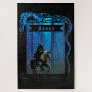 The Lone Knight: A Journey Through the Mist Jigsaw Puzzle