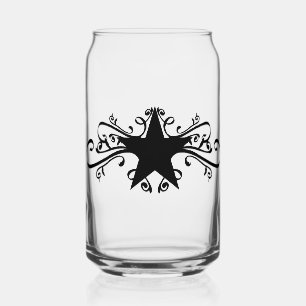 The Lone Star Accented Can Glass