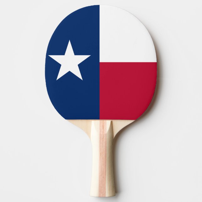 The Lone Star Flag Texas Flag Ping Pong Paddle (Front)