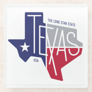 The Lone Star State Glass Coaster